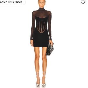 WOLFORD x Mugler Flock Shaping Dress